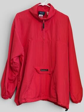 VTG 80/90s Danskin Pink 1/4 Zip Women's Pullover Windbreaker S 38/40 (1X/2X)